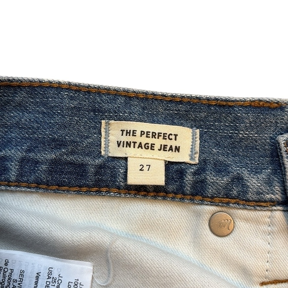 Madewell The Perfect Vintage Jean Skinny Regular Fit High Rise Blue Size 27 - Picture 6 of 6